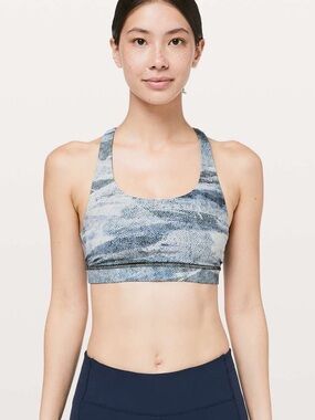 Lululemon Invigorate Bra Size 8 w/ Mesh EUC